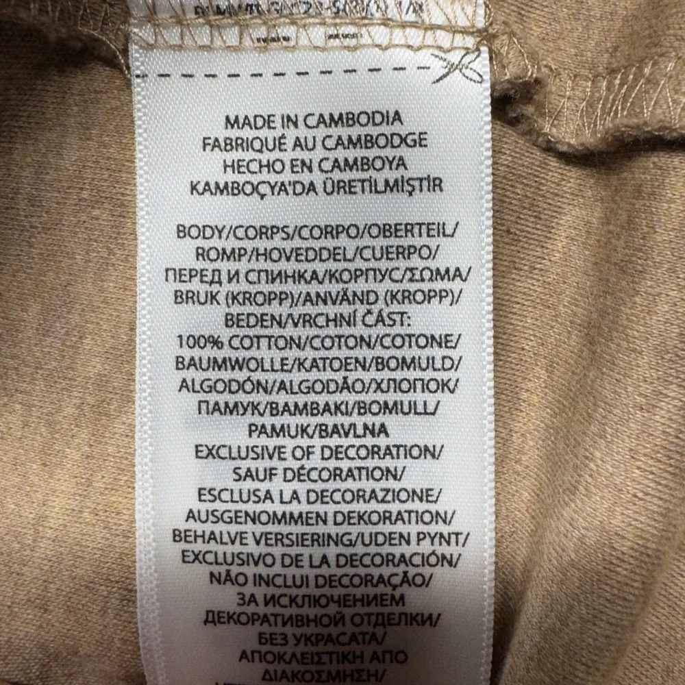 Polo Ralph Lauren Classic Fit Polo‎ Mens XL Tan Long Sleeve Flesh Pony Preppy